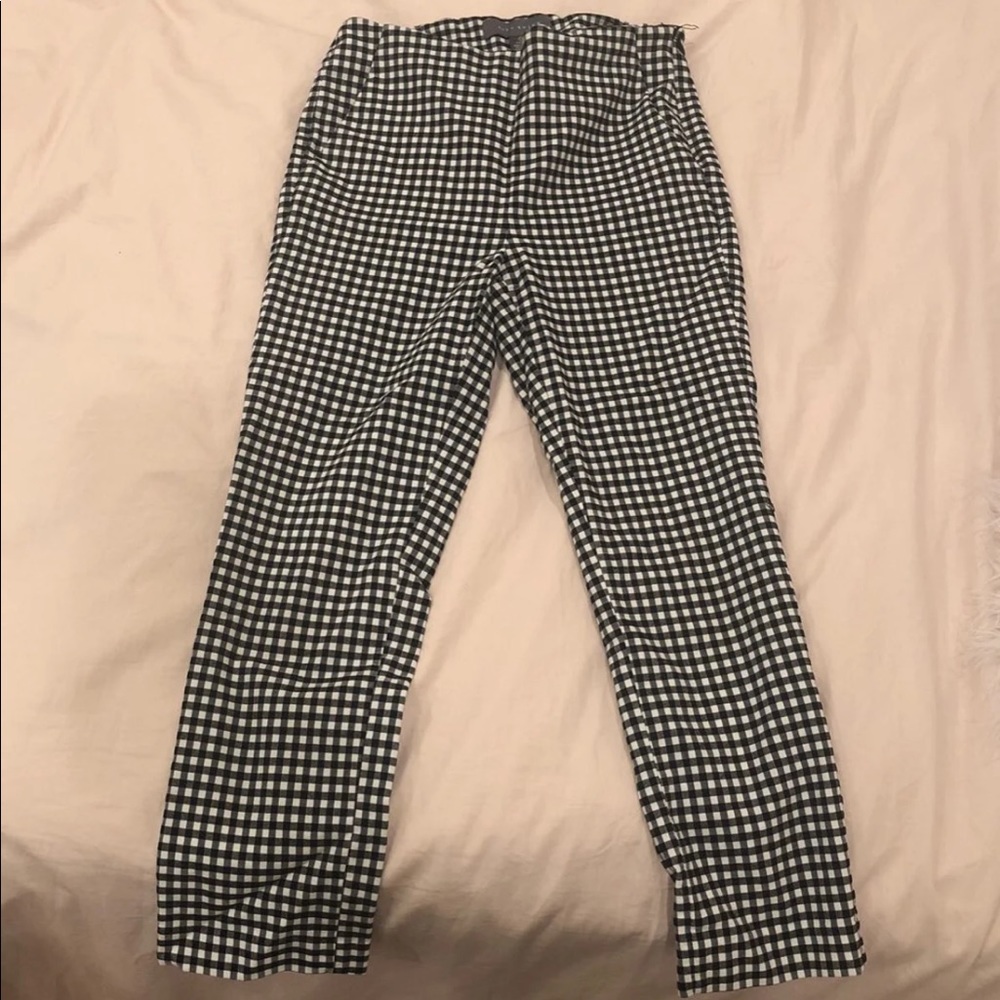 Black and white checkered pants